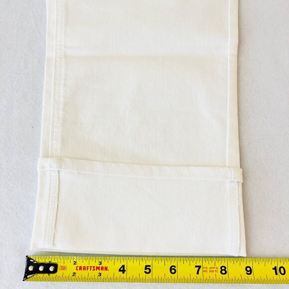 Frye Women's Stretch High-Rise White Cuffed Cropped Jeans Size 16/34 NWT - Picture 10 of 11